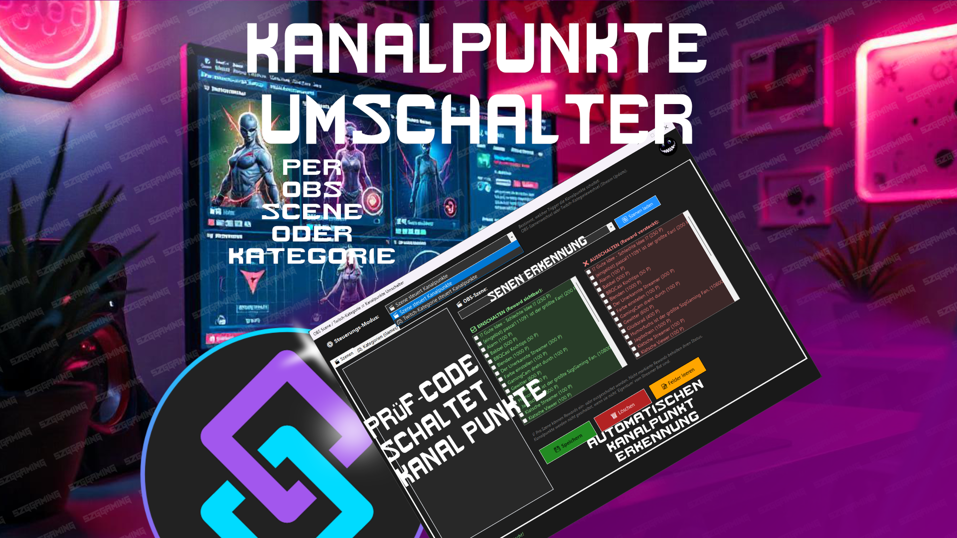 Kanalpunkte Umschalter per OBS Scene